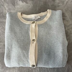 LOFT Outlet Women's Gray Cardigan Sweater